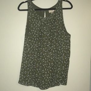 Leaf print tank